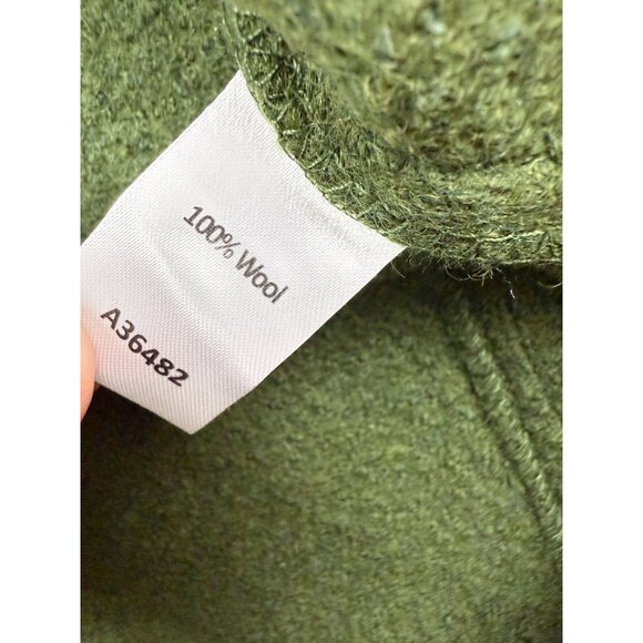 APPLESEEDS Boiled Wool Cardigan Sweater Size M Womens Full Button Green NWT - Picture 5 of 8
